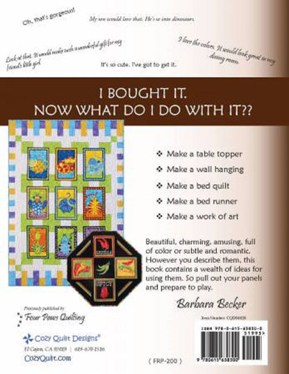 Project Book "Panel Play" by Cozy Quilt Designs