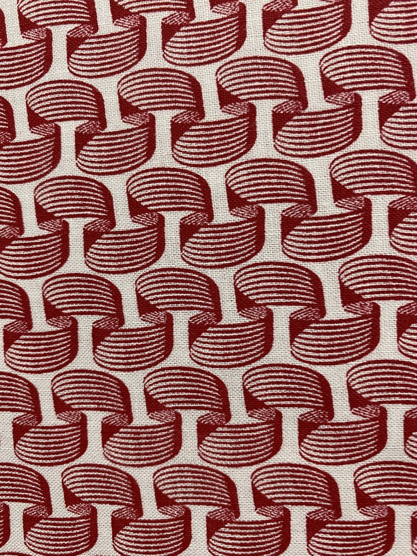 Red Rippling Ribbons-White Background-By The Yard-Choice Fabrics