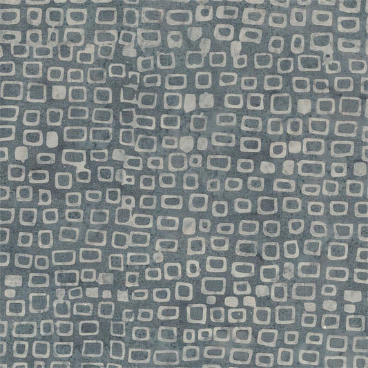 Small Squares on a Gray B/G-#5724-Batik Textiles-Fat Quarter