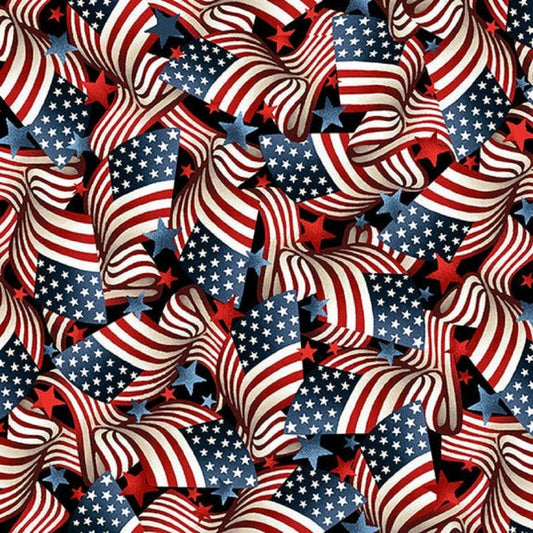 American Muscle "Flags"-Studio E-Fat Quarter