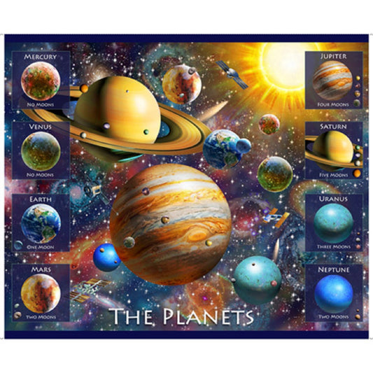 Artworks XVIII "The Planets" Panel by Quilting Treasures