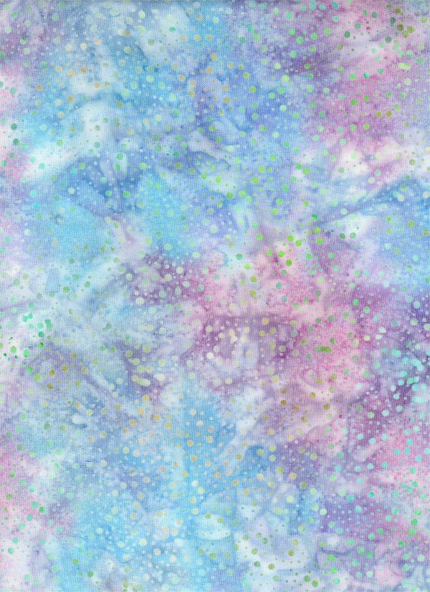 Batik Textiles-4023-Rainbow Print with Dots-Blue-Lavender-Pink-BTY