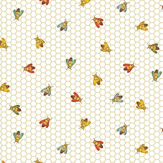 Poppy Days "Bees on Honeycomb"-Studio E-BTY
