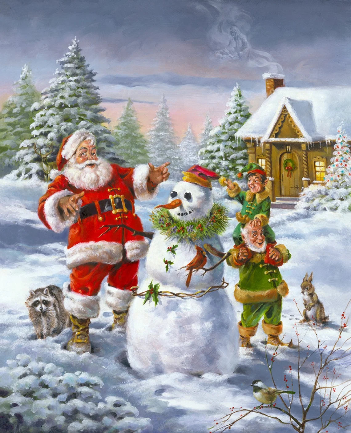 Christmas Friends Panel by David Textiles-35" x 44"