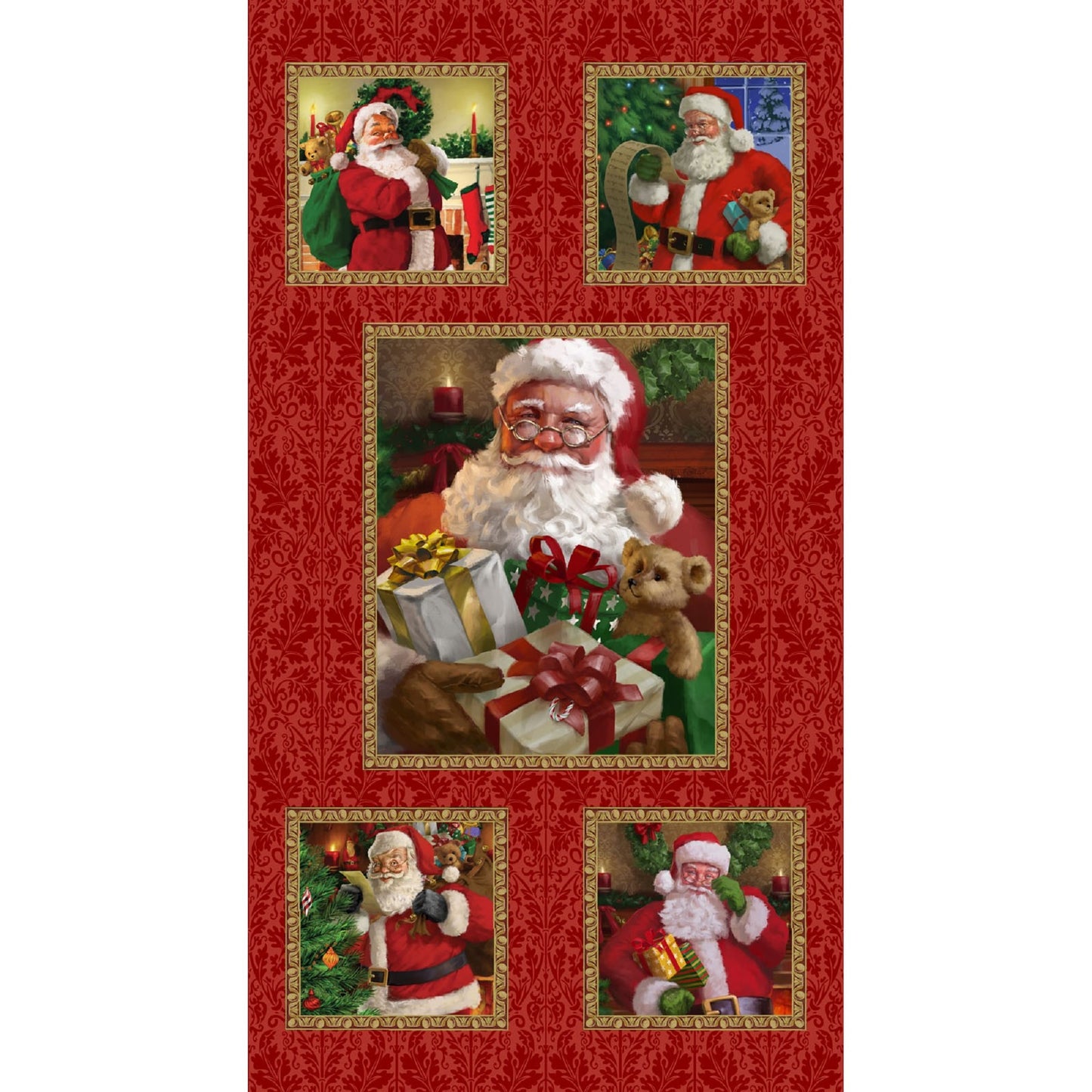 Christmas Legend "Santa" Panel by Henry Glass