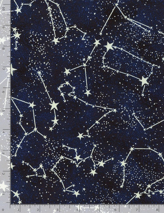 Constellations on Navy B/G-Timeless Treasures-BTY