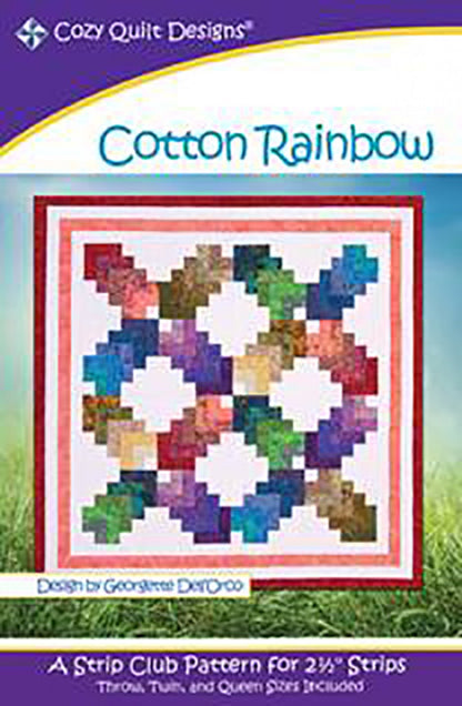 Cotton Rainbow Quilt Pattern by Cozy Quilt Designs