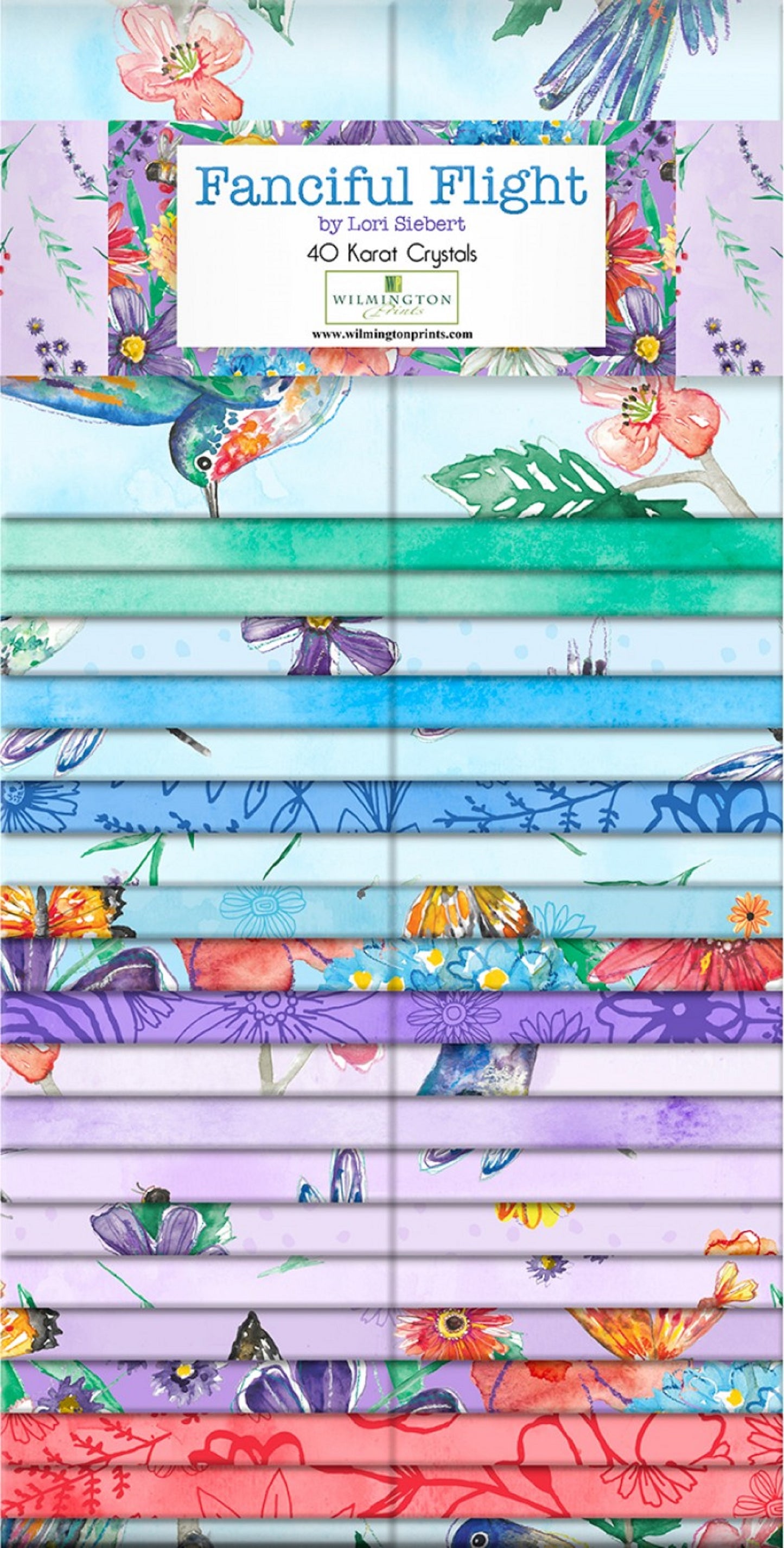 Fanciful Flight Jelly Roll-Wilmington Prints-40-2-1/2 inch Strips