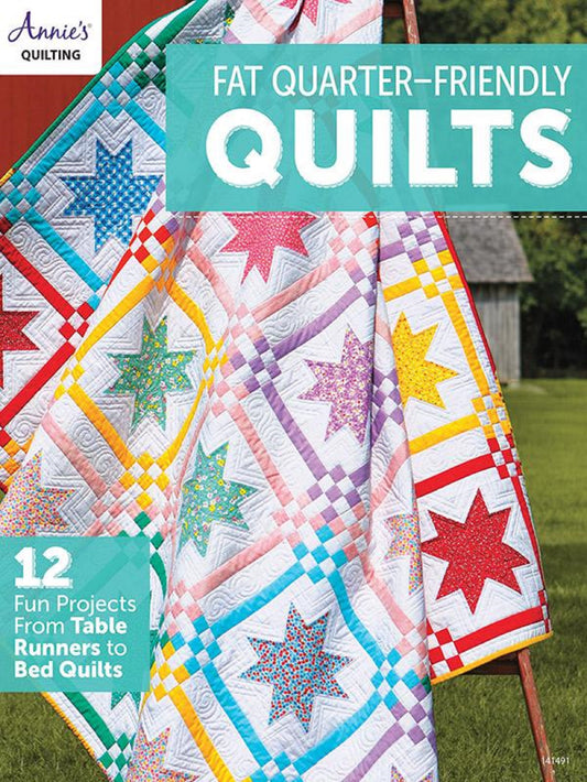 Fat Quarter-Friendly Quilts Paper Back Book-12 Projects