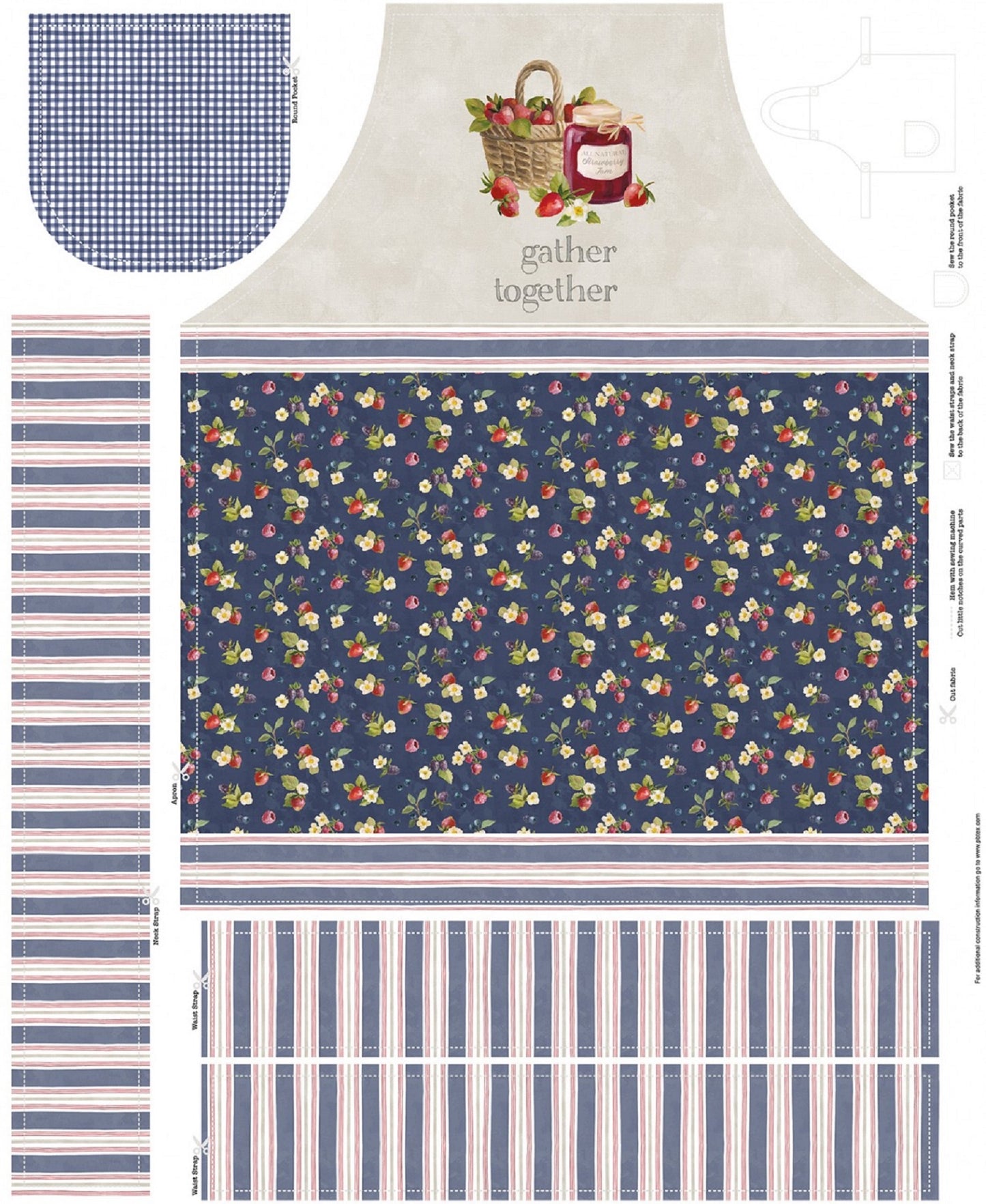 Gather Together Apron Panel by P&B Textile