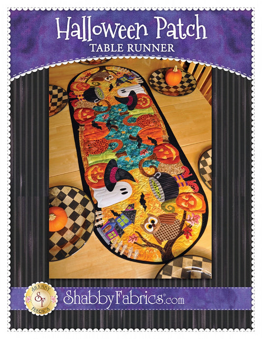 Halloween Patch Table Runner Pattern by Shabby Fabrics