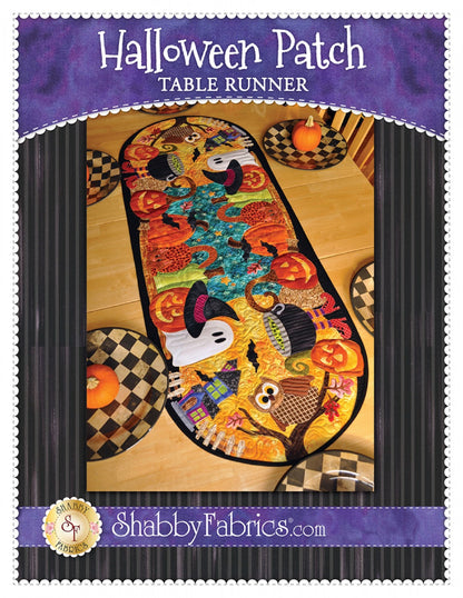 Halloween Patch Table Runner Pattern by Shabby Fabrics