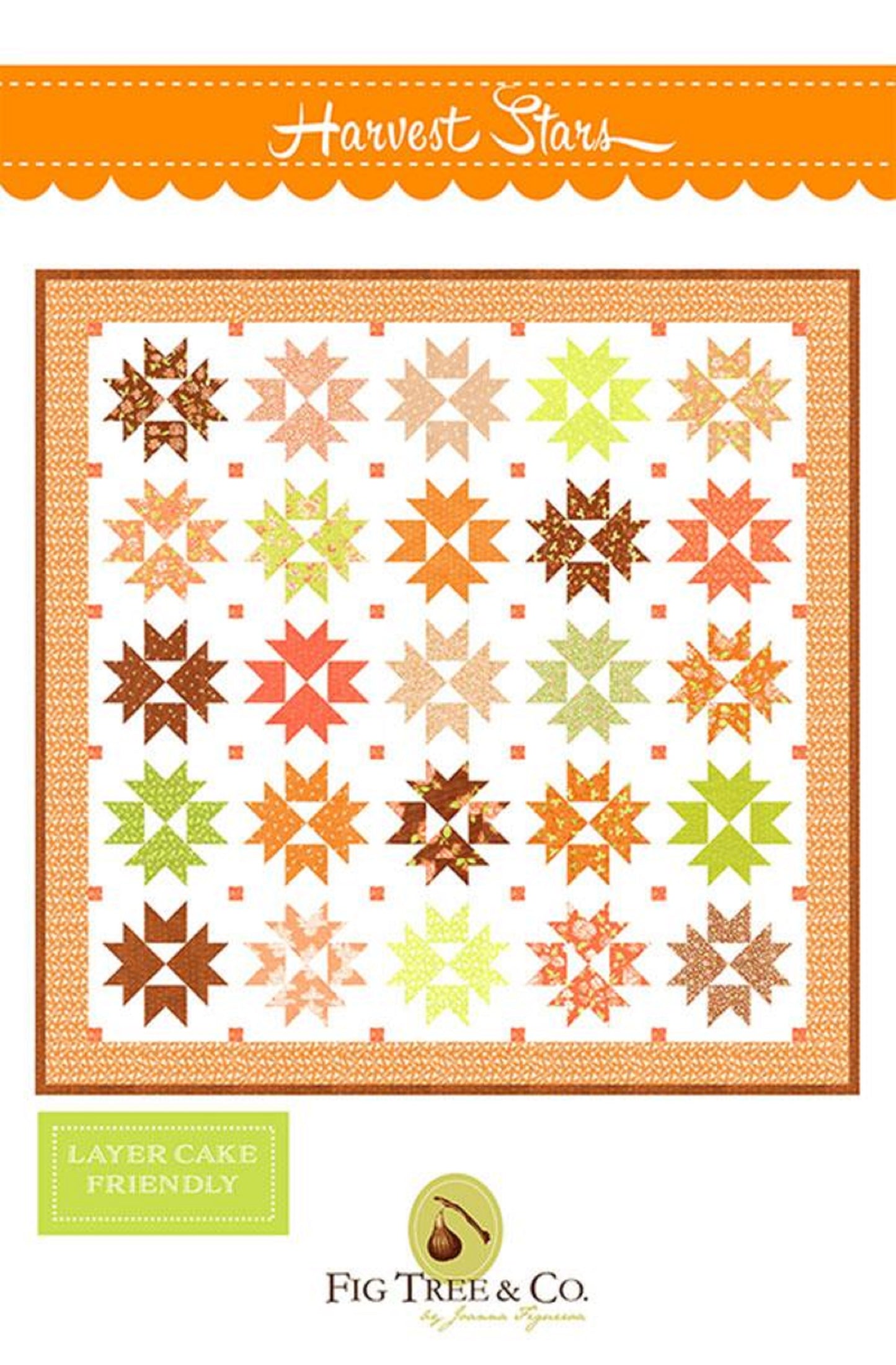 Harvest Stars Quilt Pattern by Fig Tree & Co.