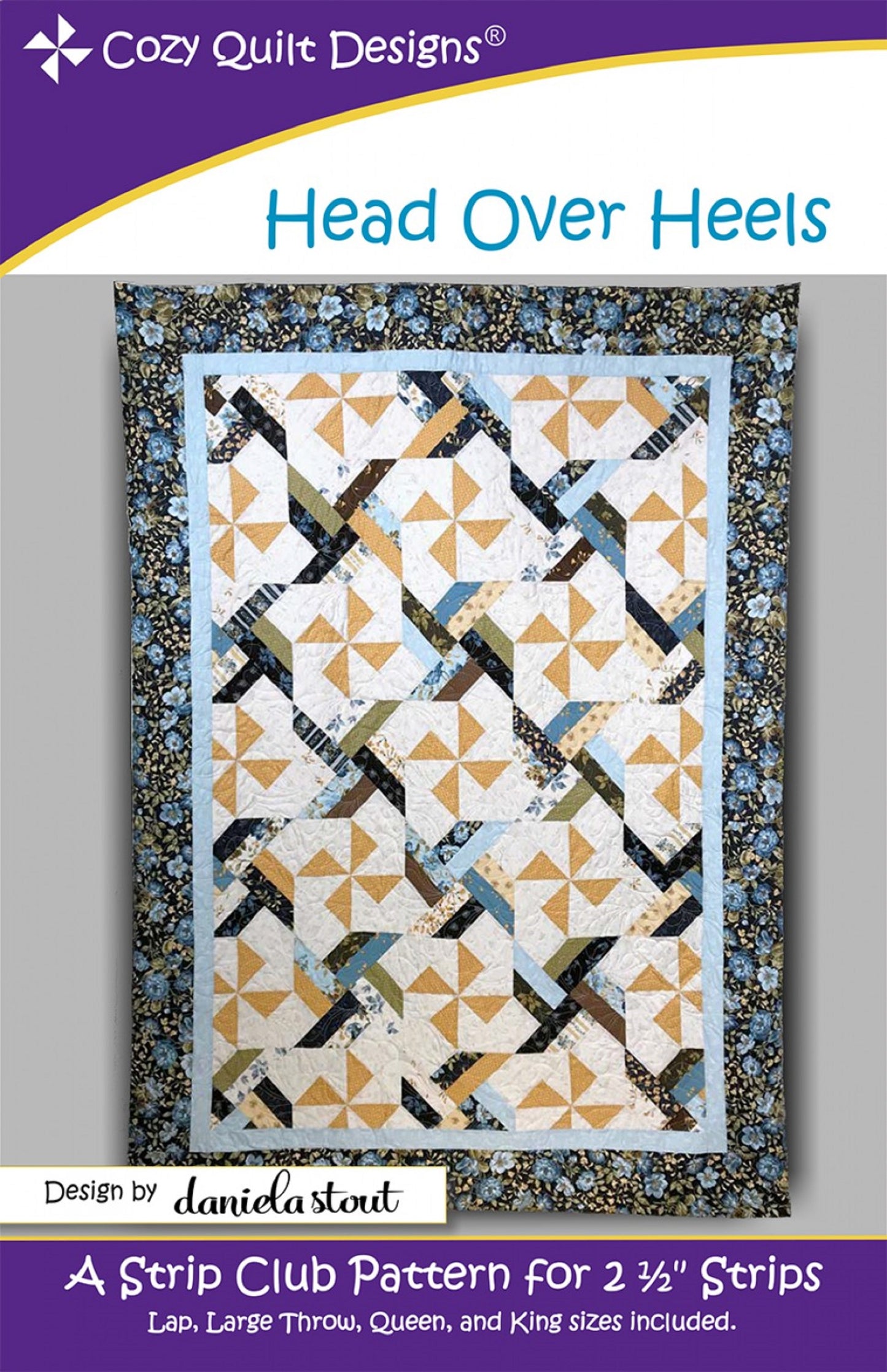 Head Over Heels Quilt Pattern by Cozy Quilt Designs