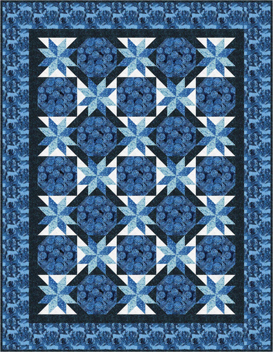 Icicle Blues Quilt Pattern by Bound To Be Quilting