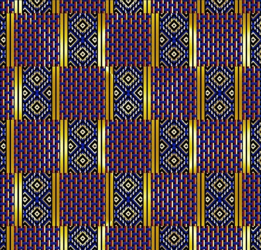 Kaftan Quilt w/Metallic-David Textiles-BTY