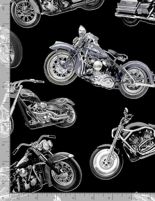 Enjoy the Ride "Motorcycles"-Timeless Treasures-BTY