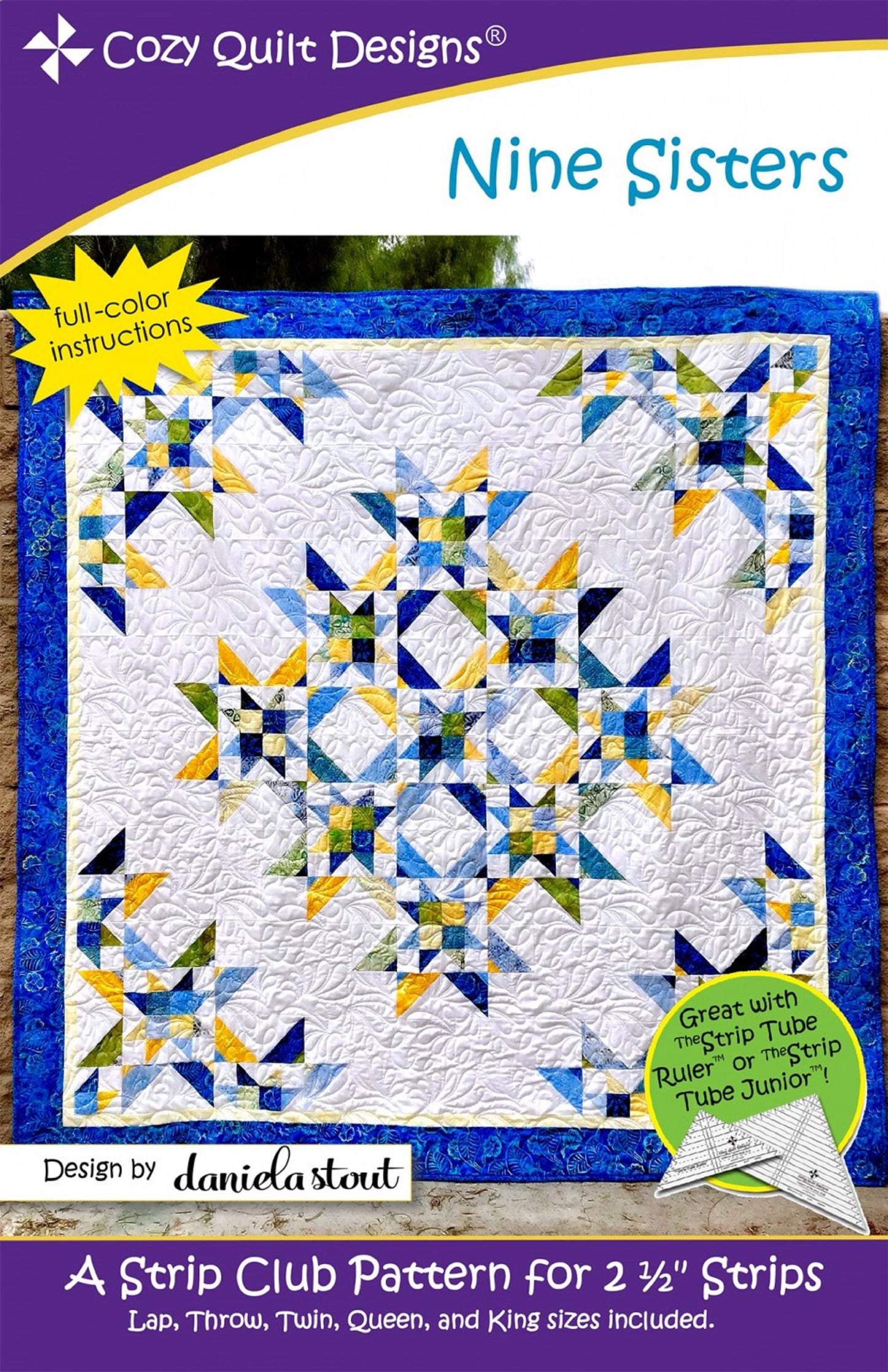 Nine Sisters Quilt Pattern by Cozy Quilt Designs