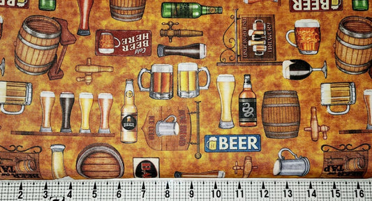 On Tap "Everything Beer"-Quilting Treasures-Fat Quarter