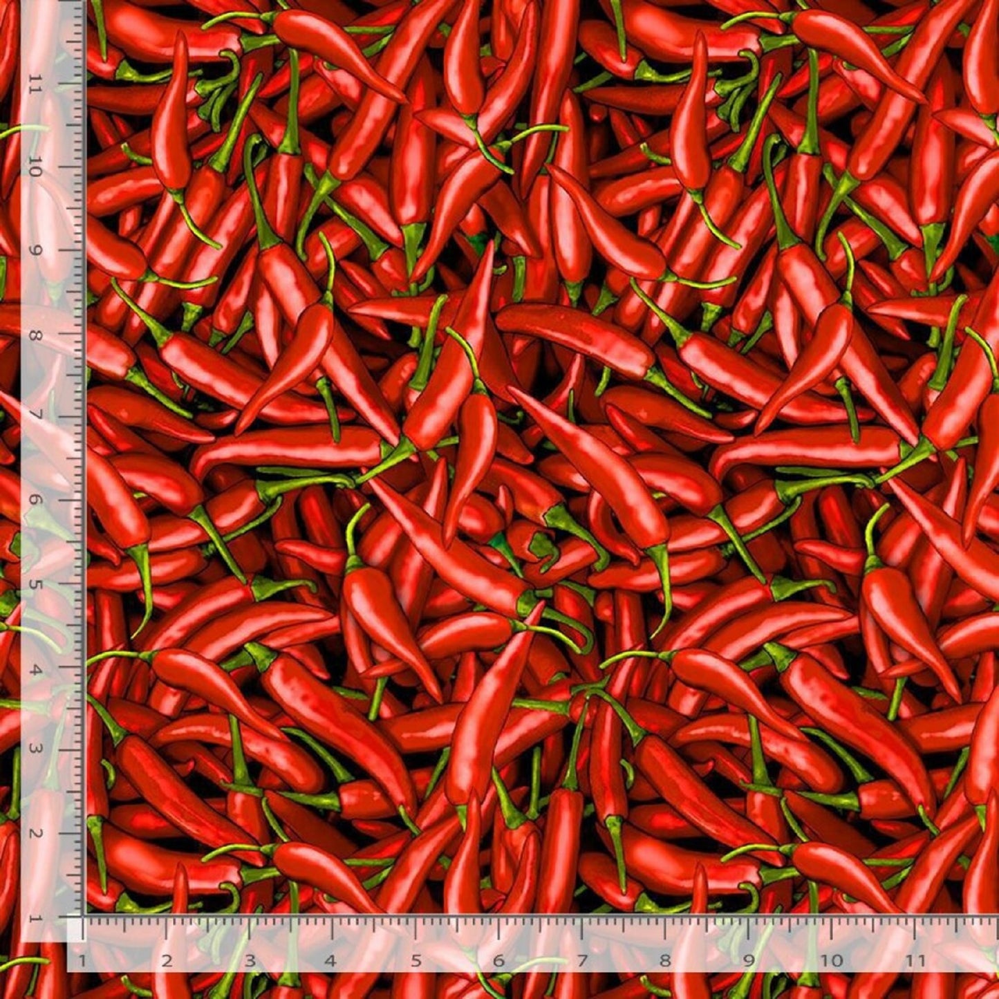 Red Hot Chili Peppers Tossed-All Over Design-Timeless Treasures-BTY