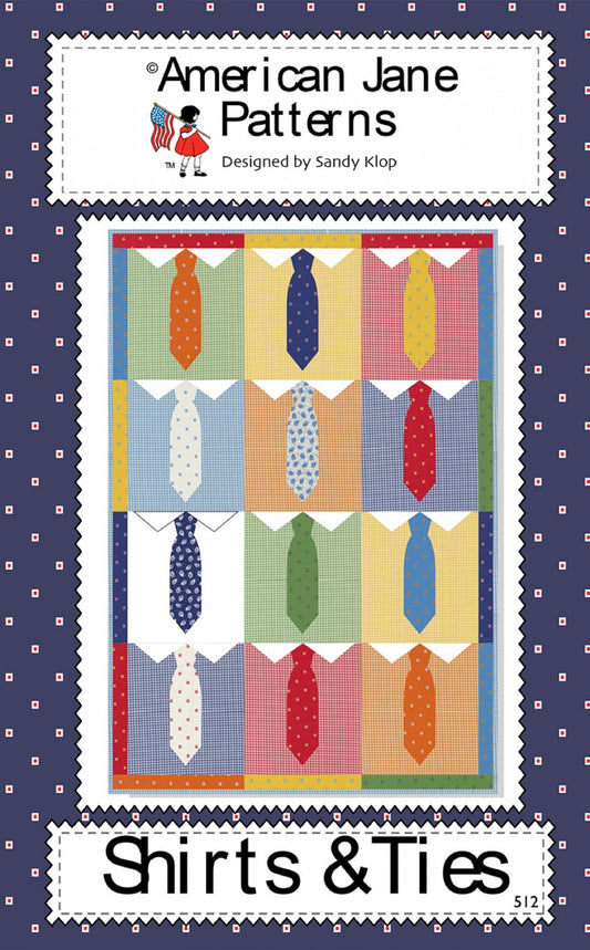 Shirts & Ties Quilt Pattern by American Jane Patterns