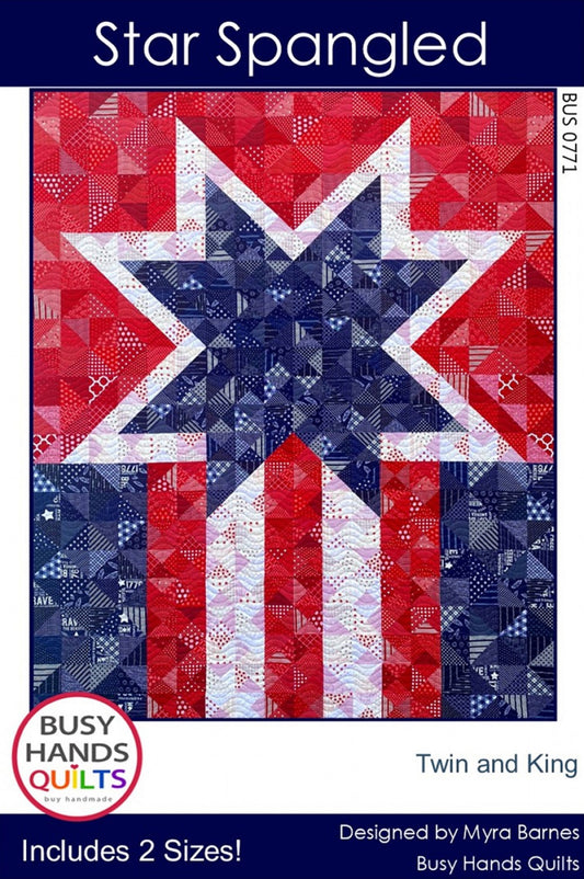 Star Spangled Quilt Pattern by Busy Hands Quilts