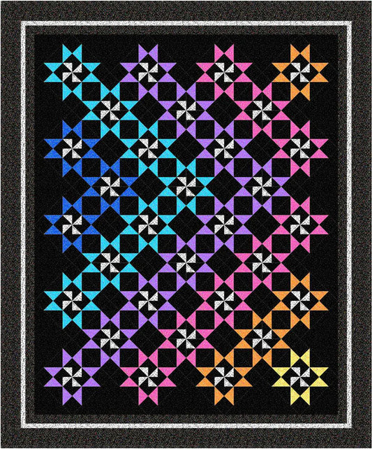 Starburst Galaxy Quilting Pattern by Bound To Be Quilting