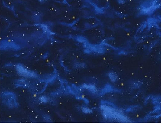 Stargazers 5 By Robert Kaufman-Metallic Stars on a Midnight Sky