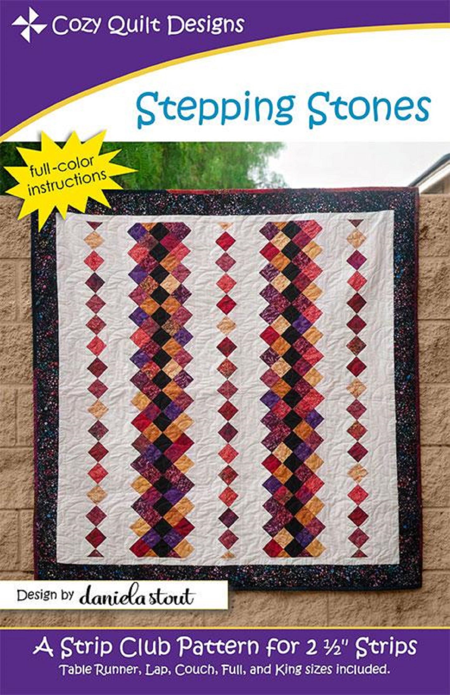 Stepping Stones Quilt Pattern by Cozy Quilt Designs-5 Sizes