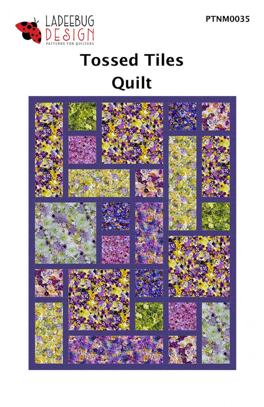 Tossed Tiles Quilt Pattern by Ladeebug Designs