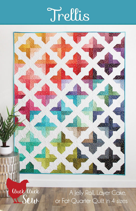 Trellis Quilt Pattern by Cluck, Cluck Sew