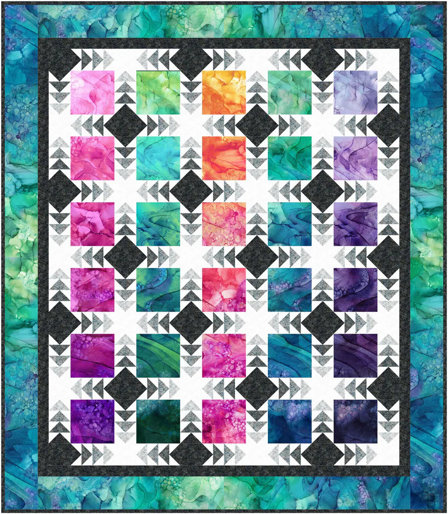 Vibrations Quilt Pattern by Bound To Be Quilting