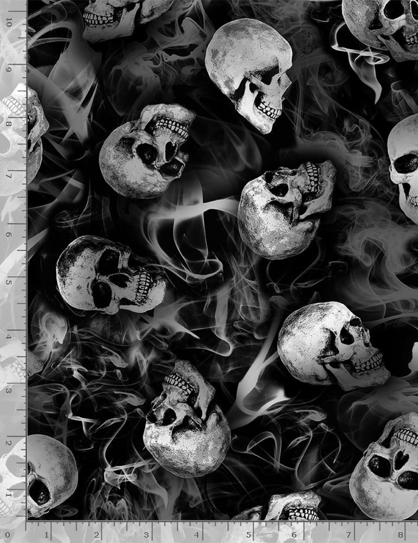 Wicked Tossed Skulls and Smoke-Timeless Treasures-BTY