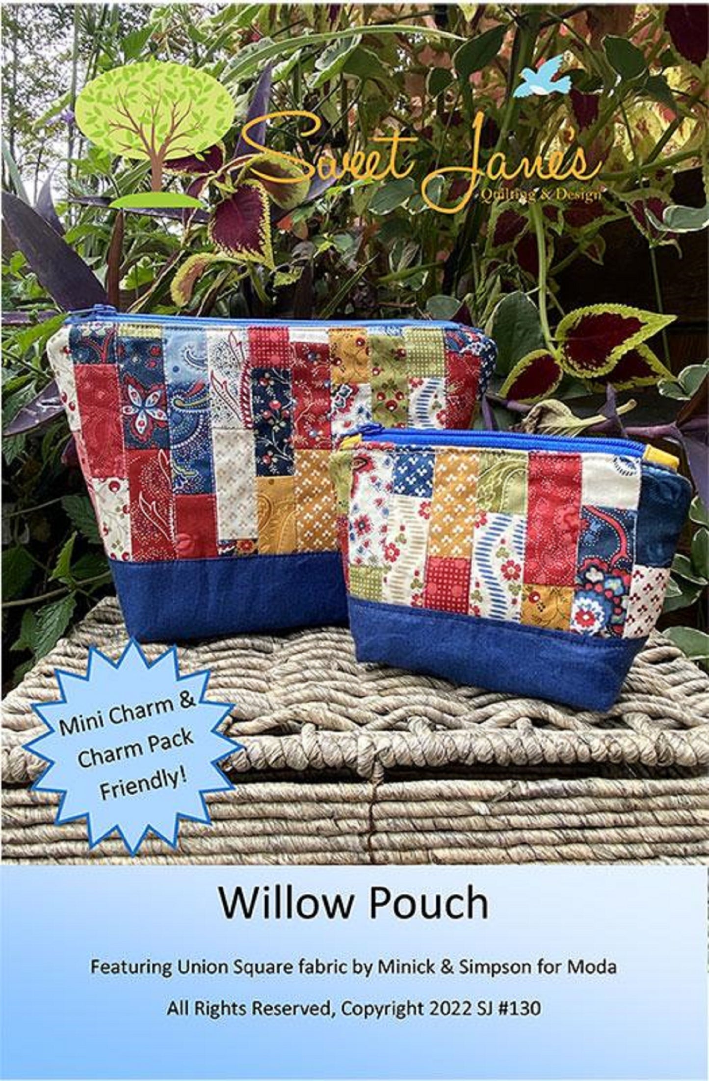 Willow Pouch-Sweet Jane's Quilting and Design-Mini Charm and Charm Pack Friendly