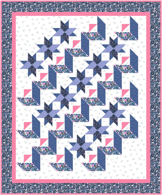 Ziggy Stars Quilt Pattern by Bound To Be Quilting