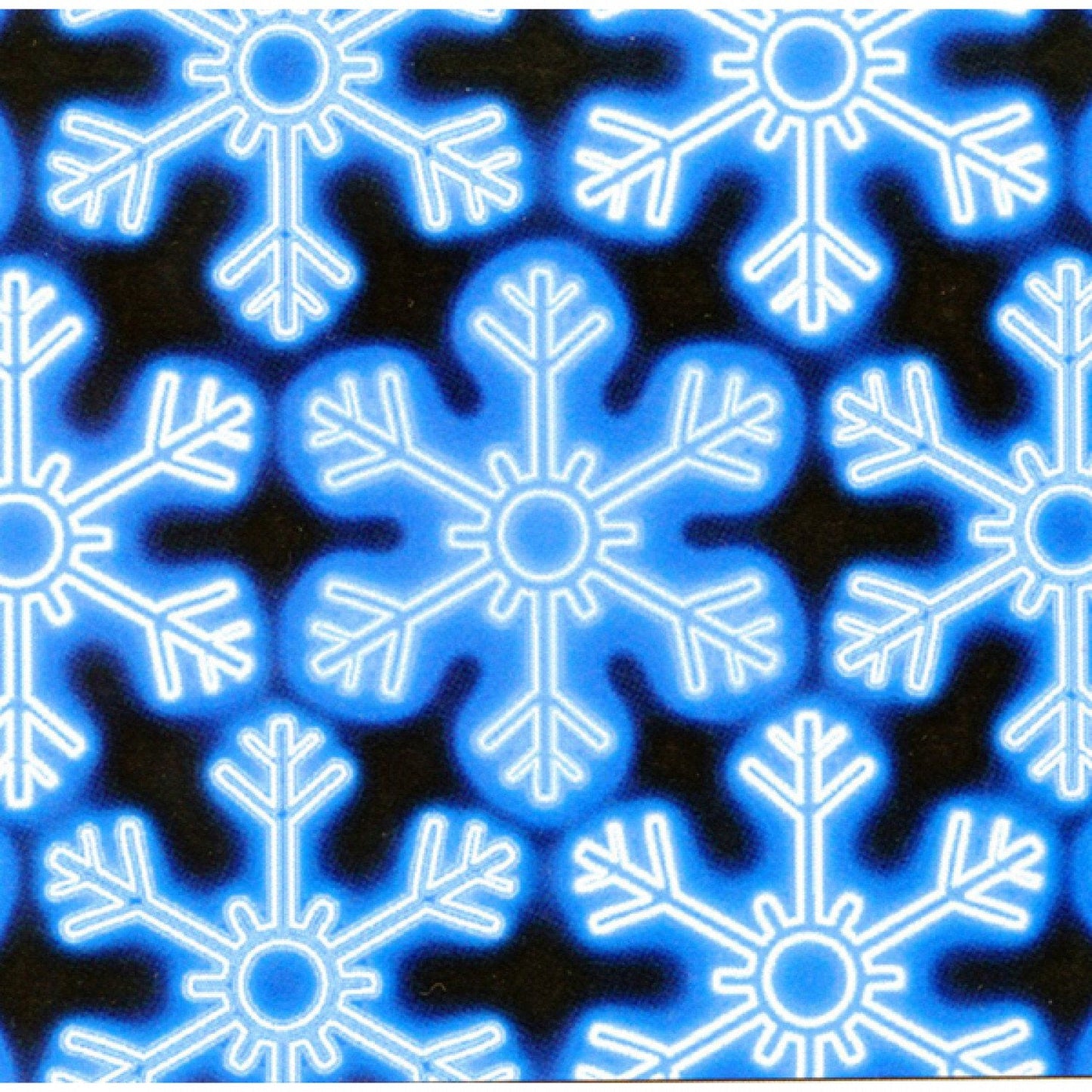Blue Snowflakes Glowing-Kanvas Studios-BTY