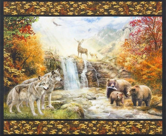 Picture This "Wolves" Digital Panel by Robert Kaufman