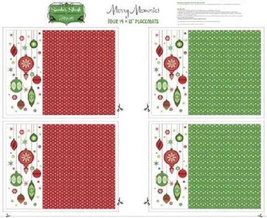 Merry Memories Placemats Panel by Patrick Lose Fabrics