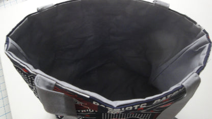 Machine-Quilted Tote Bag-New England Patriots