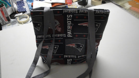 New England Patriots— Machine-Quilted Tote Bag