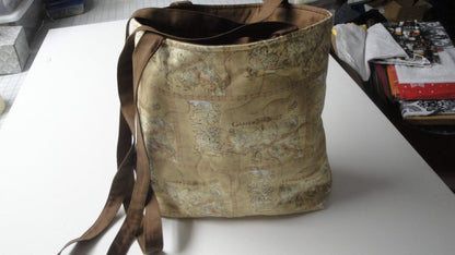 Machine-Quilted Tote Bag-Game of Thrones Map