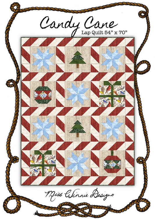 Candy Cane Quilt Pattern by Miss Winnie Designs