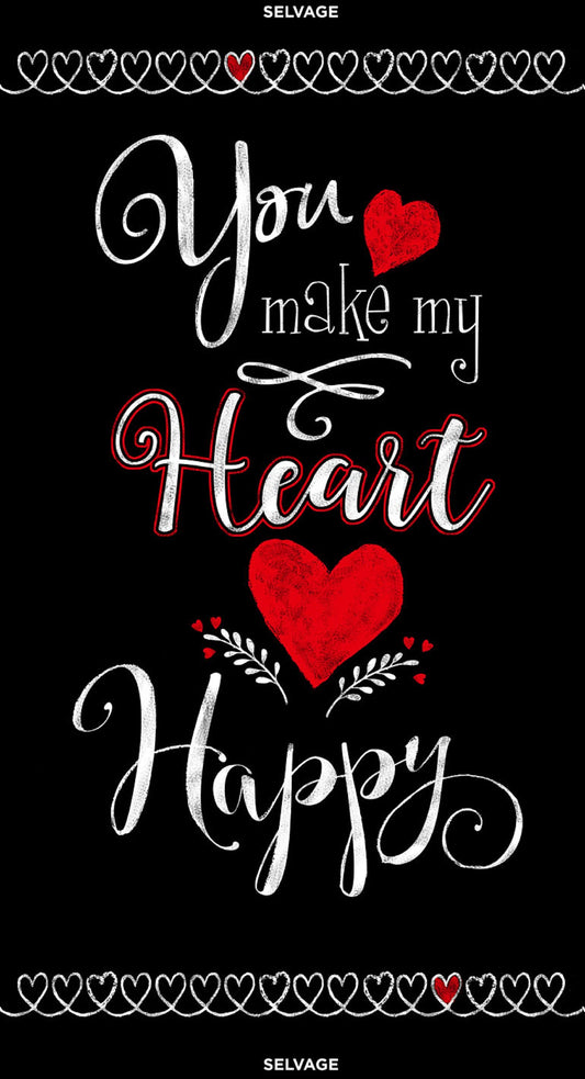 You Make My Heart Happy Panel by Timeless Treasures