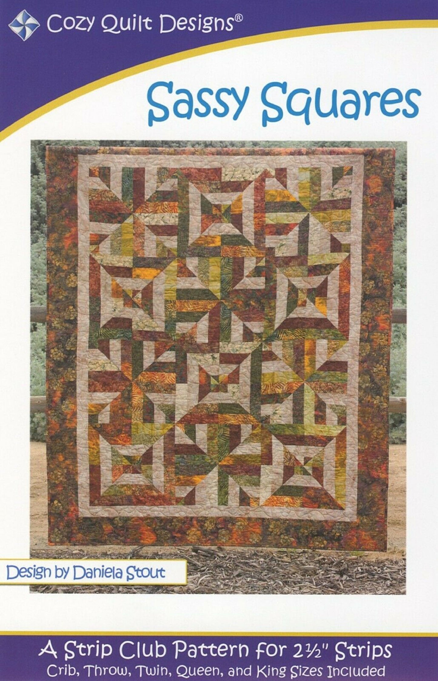 Sassy Squares Quilt Pattern by Cozy Quilt Designs