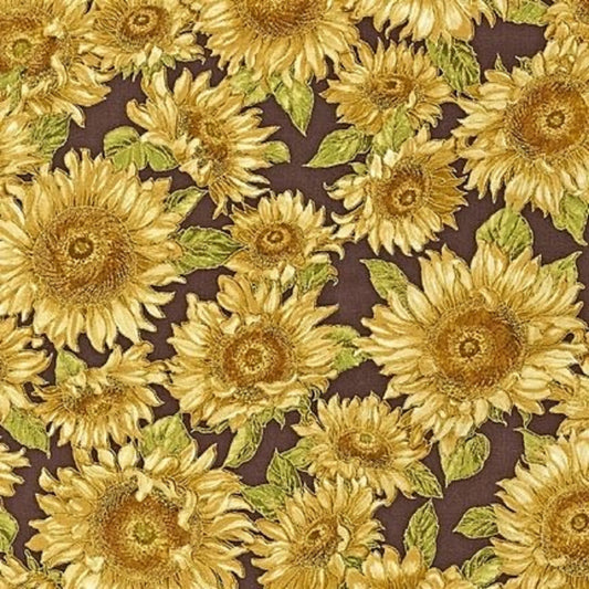 Shades of the Season 4 "Antique Sunflowers"-Robert Kaufman-Fat Quarter