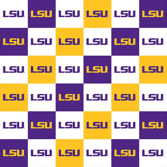 LSU Checked Squares-Sykel Enterprises-BTY