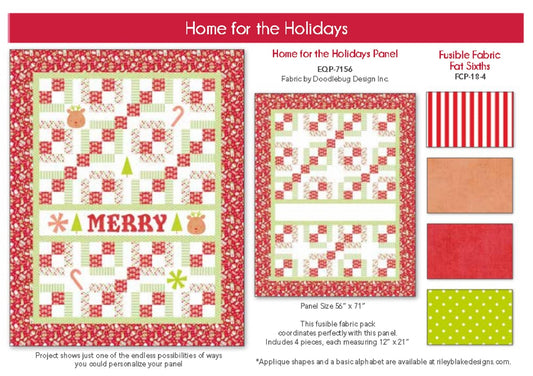Home for the Holidays Quilt Panel Kit by Riley Blake
