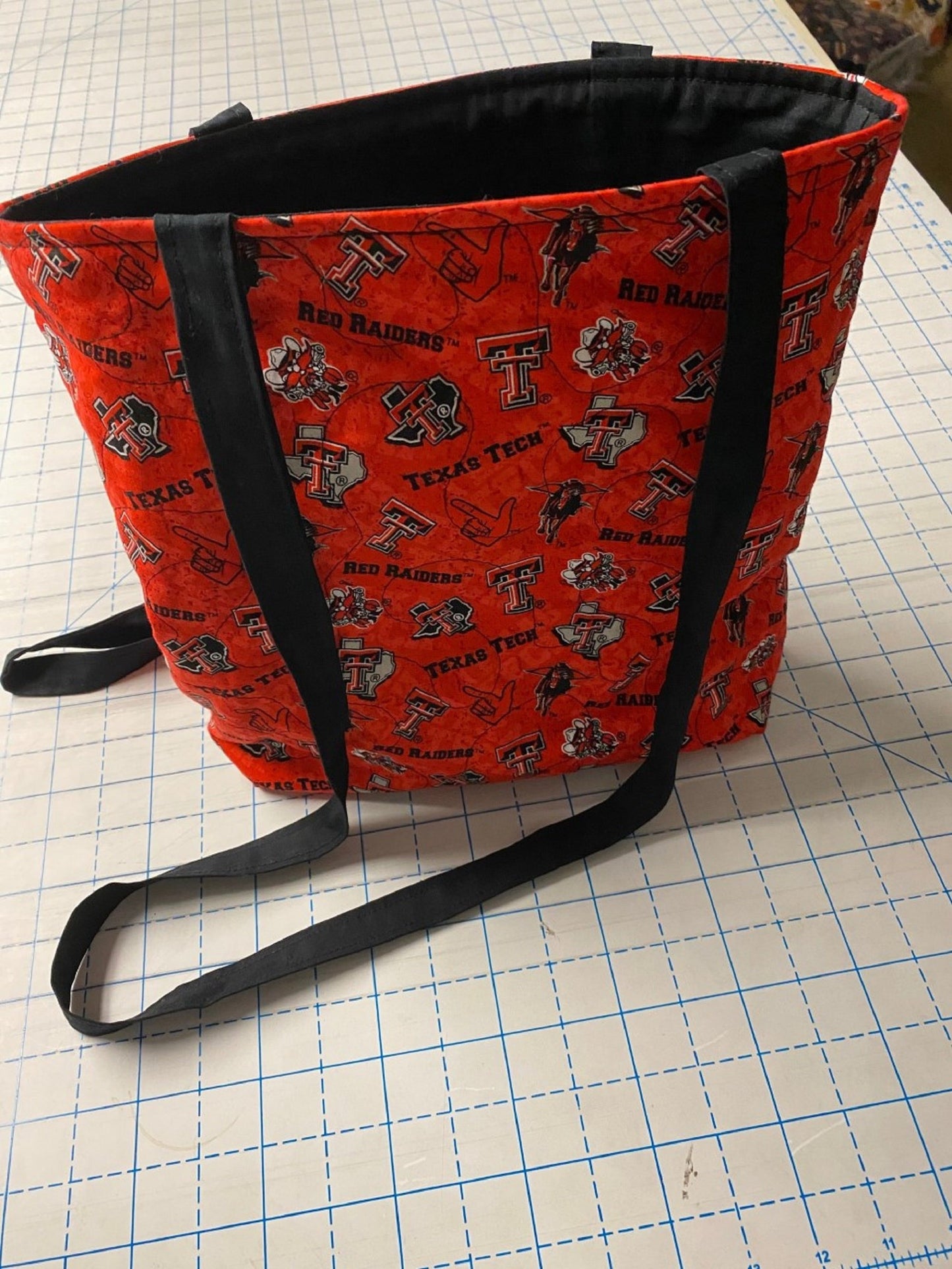 Texas Tech Red Raiders— Machine-Quilted Tote Bag