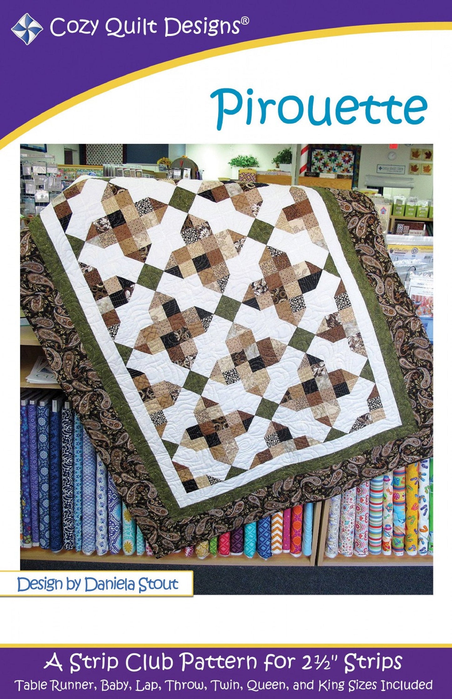 Pirouette Quilt Pattern by Cozy Quilt Designs
