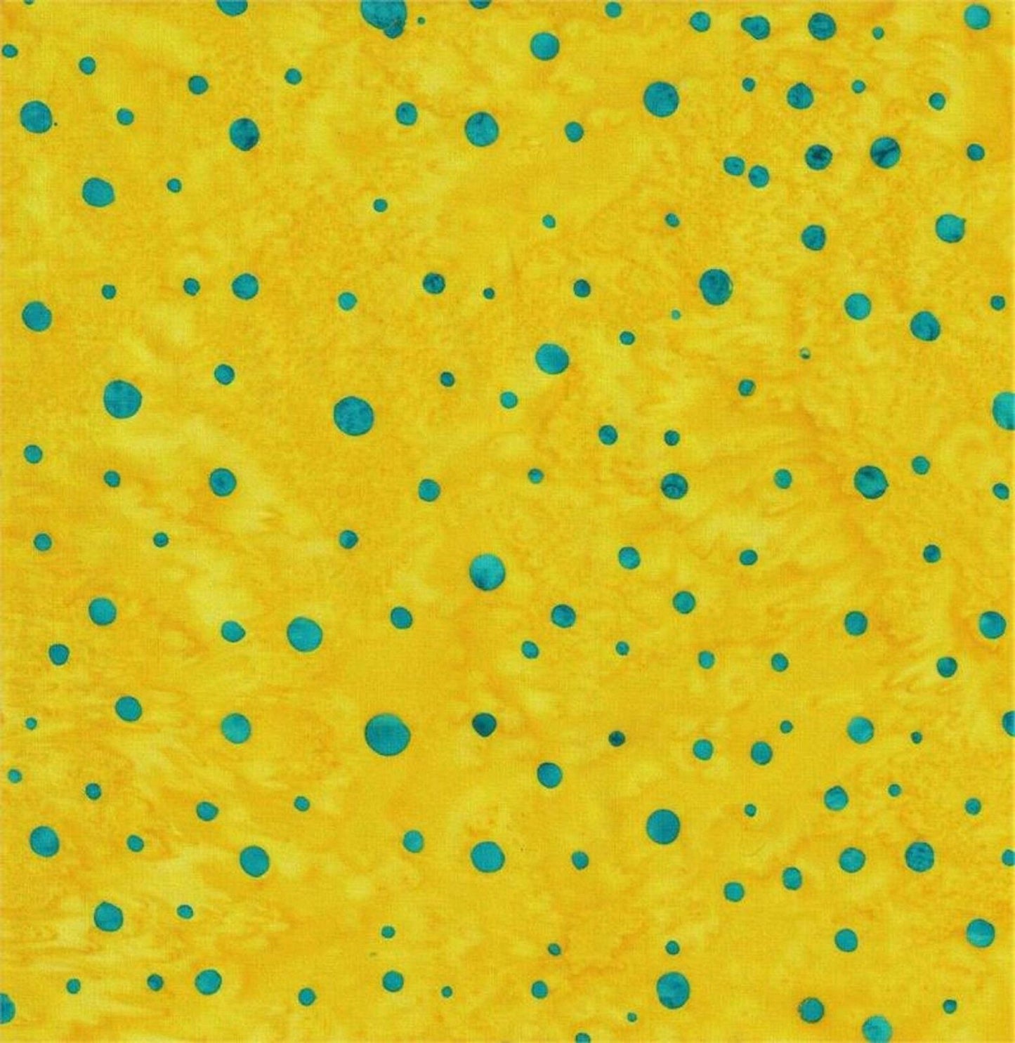 Blue Circles on Gold B/G-#5533-Batik Textiles-Fat Quarter